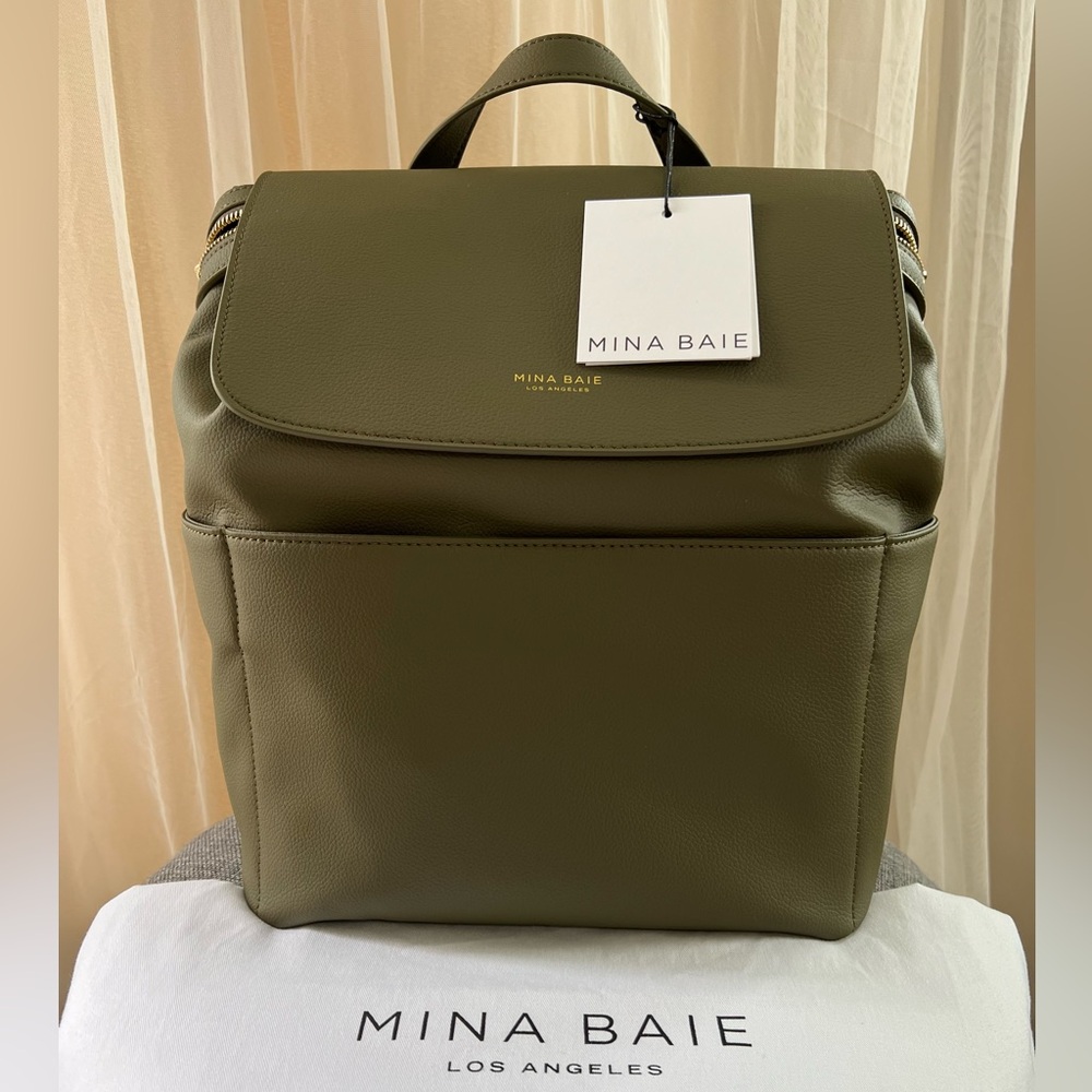 Mina Baie Kinney Midi Backpack Pine (Vegan)